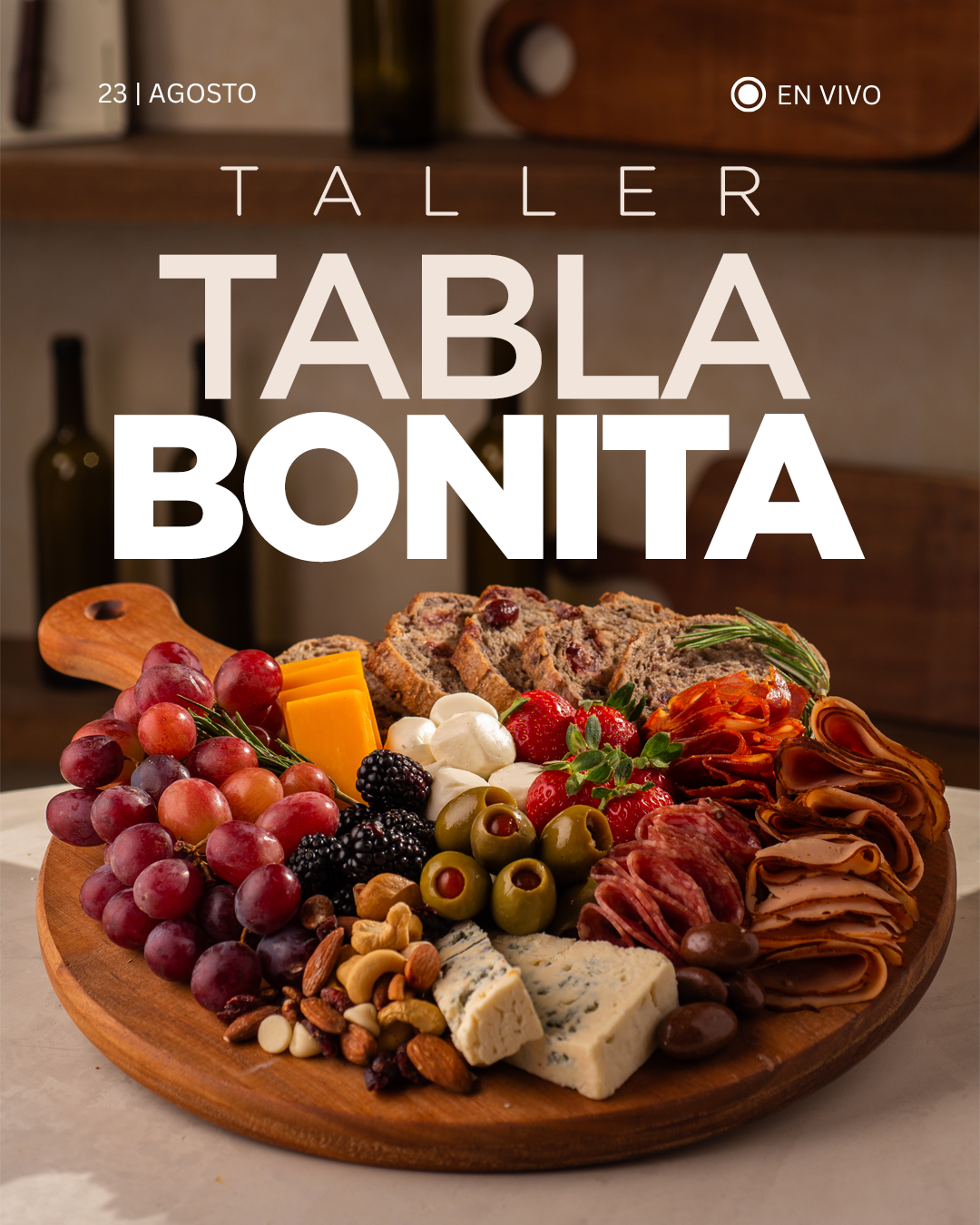 Taller Tabla Bonita ONLINE Domingo 23 de Agosto ·  EN VIVO
